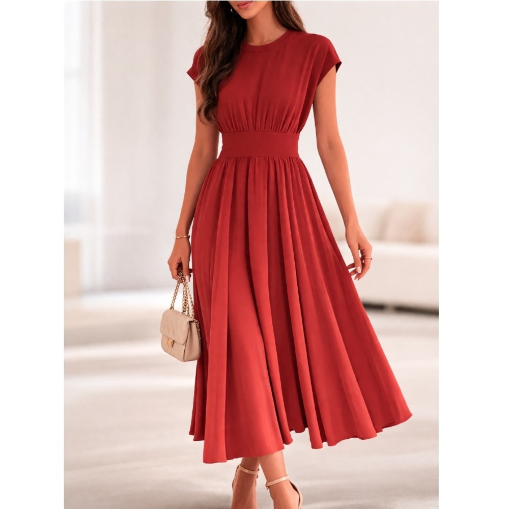 Modern‎ Citizen Women's Crimson Prima Jersey Midi Dress Petite Size XS NWT